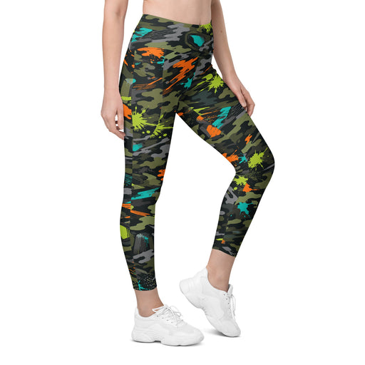 Paintball Impact Strike CAMO Womens Leggings with Pockets - 2XS - Women