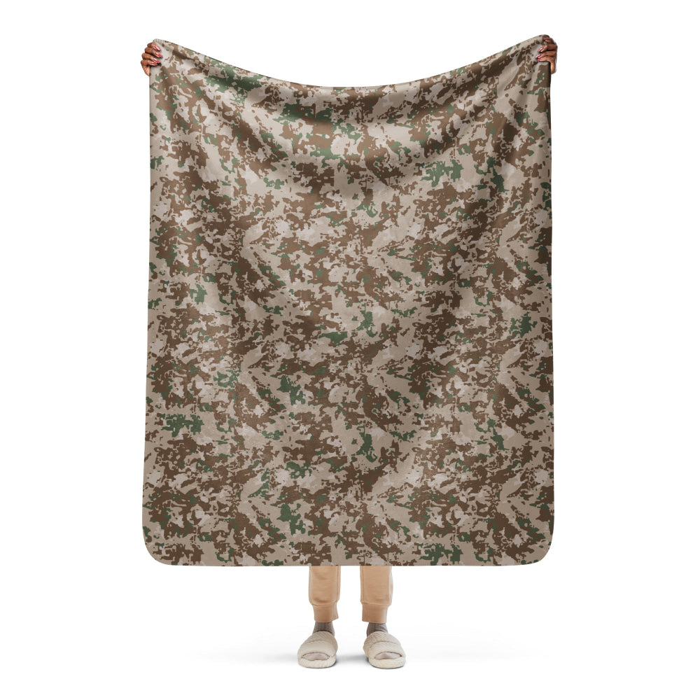 Pakistani Army Arid CAMO Sherpa blanket - 50″×60″ - Blanket