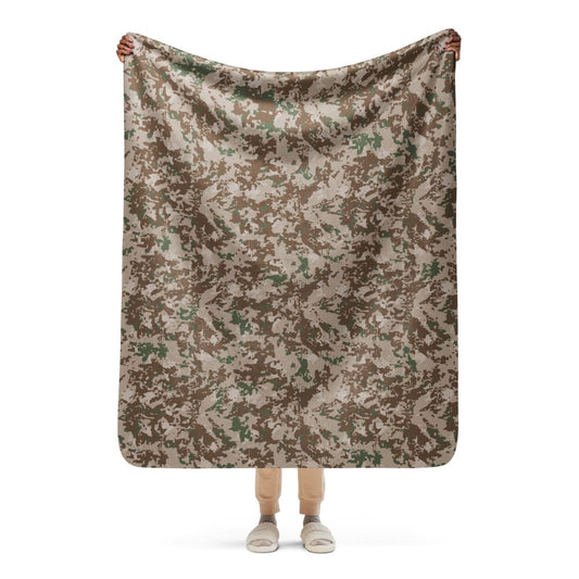 Pakistani Army Arid CAMO Sherpa blanket - 50″×60″