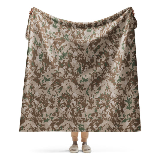 Pakistani Army Arid CAMO Sherpa blanket - 60″×80″ - Blanket