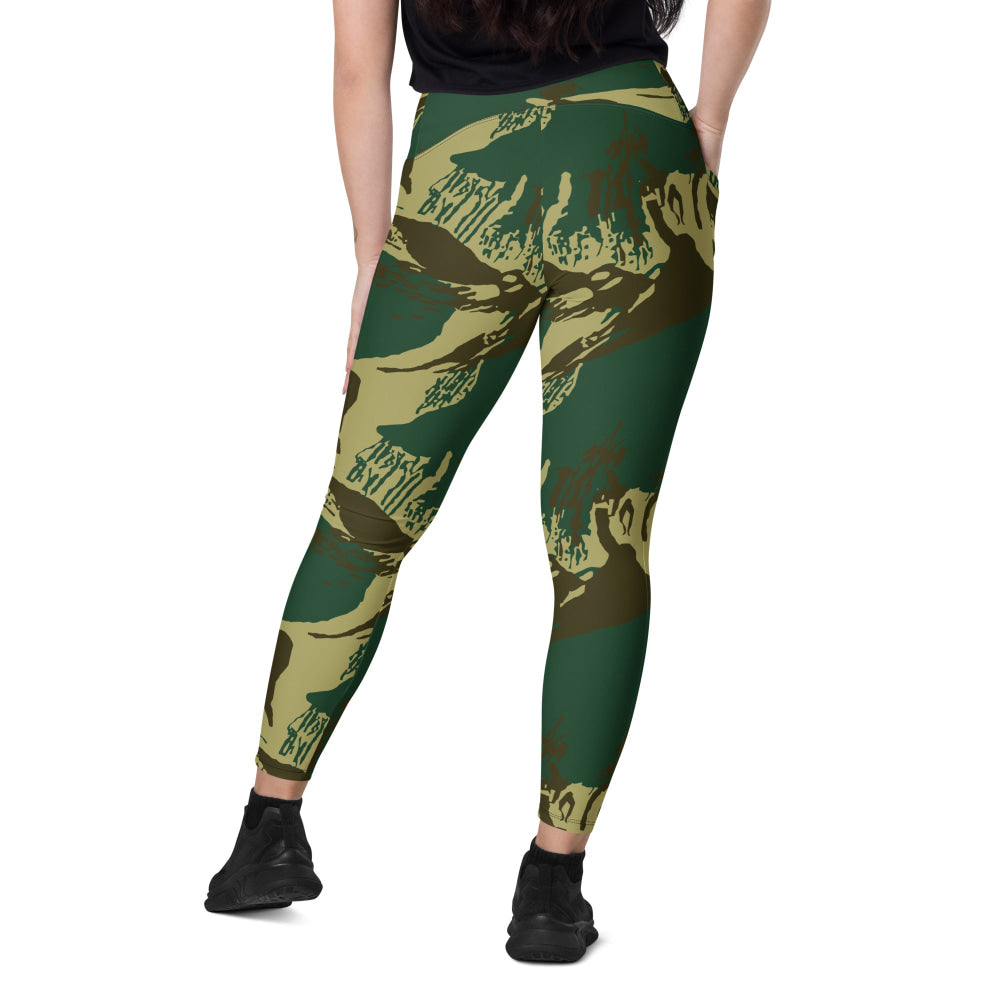 Pakistani Army Brushstroke CAMO Leggings with pockets - Womens With Pockets