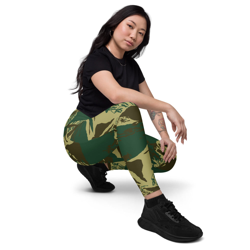 Pakistani Army Brushstroke CAMO Leggings with pockets - Womens With Pockets