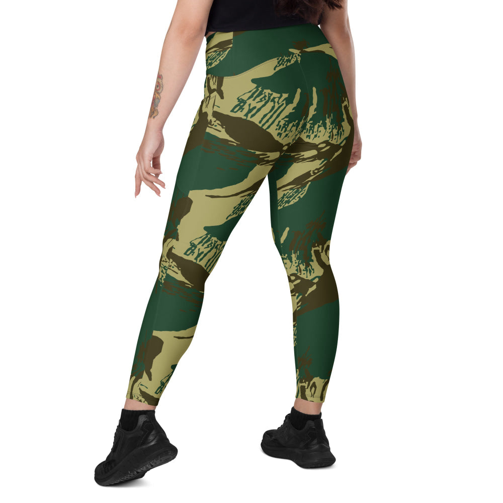 Pakistani Army Brushstroke CAMO Leggings with pockets - Womens With Pockets