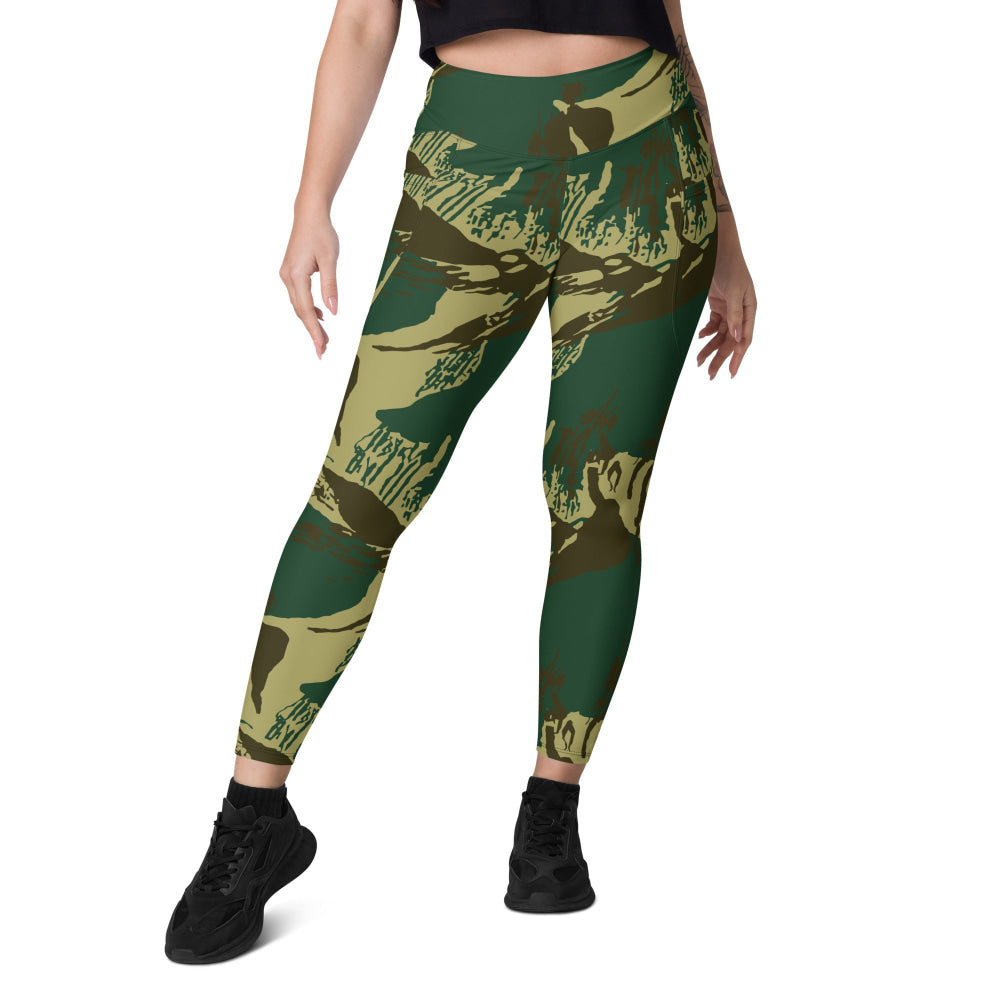 Pakistani Army Brushstroke CAMO Leggings with pockets - Womens With Pockets