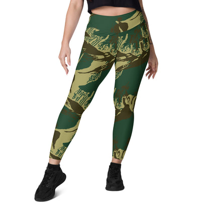 Pakistani Army Brushstroke CAMO Leggings with pockets - Womens With Pockets