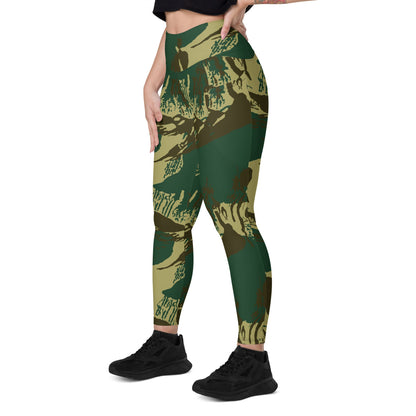 Pakistani Army Brushstroke CAMO Leggings with pockets - Womens With Pockets