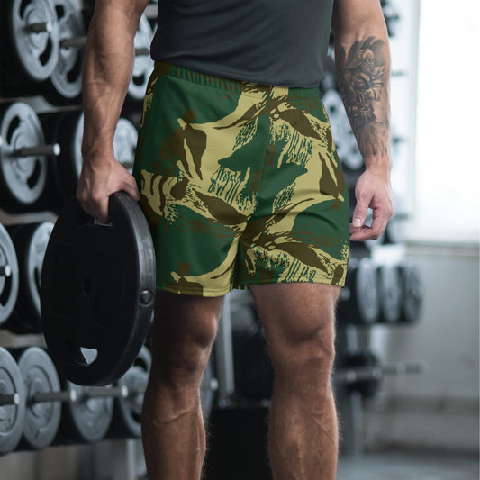 Pakistani Army Brushstroke CAMO Unisex Athletic Long Shorts - 2XS