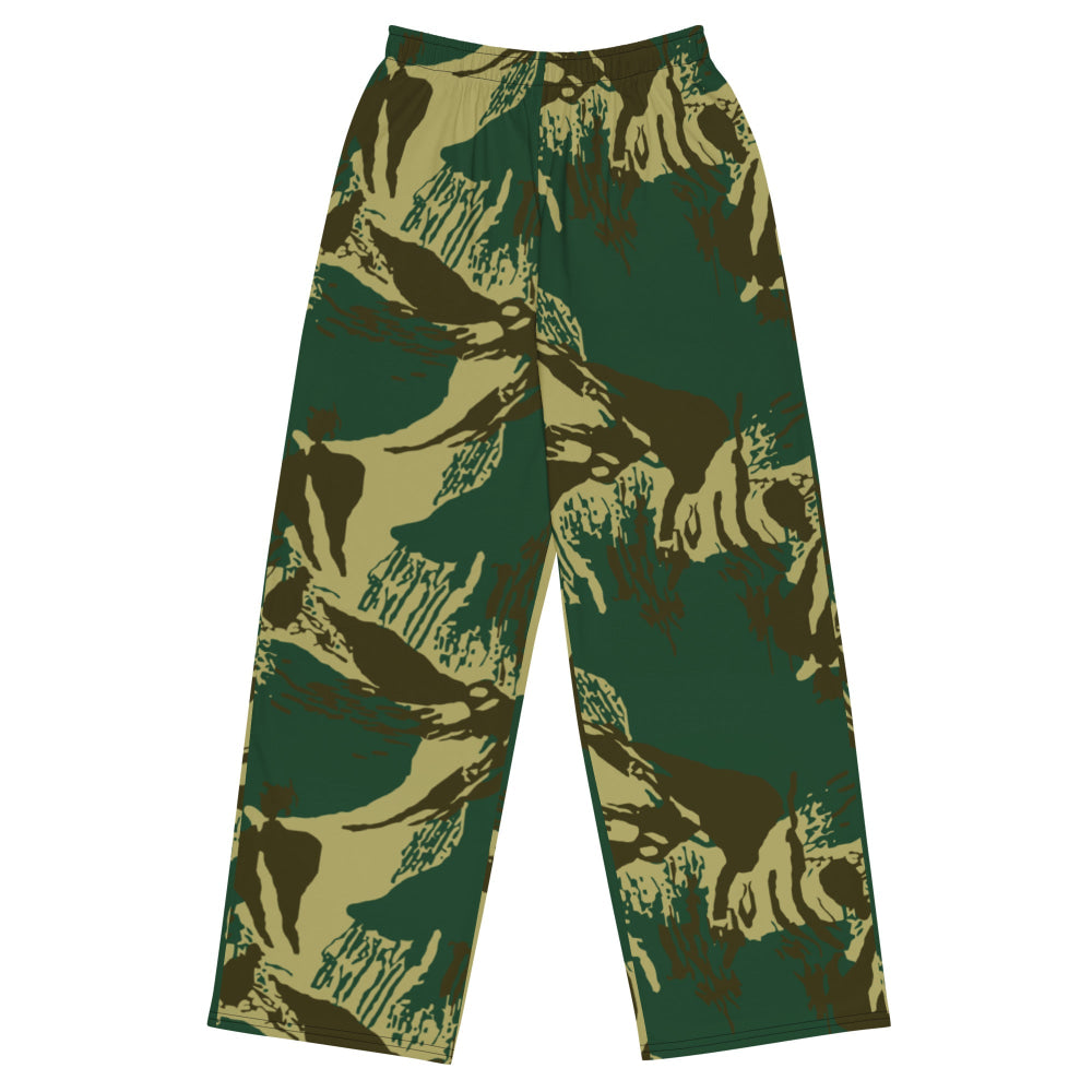 Pakistani Army Brushstroke CAMO unisex wide-leg pants - 2XS - Unisex Wide-Leg Pants