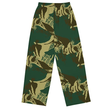 Pakistani Army Brushstroke CAMO unisex wide-leg pants - Unisex Wide-Leg Pants