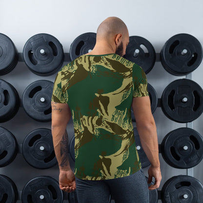 Pakistani Brushstroke CAMO Mens Athletic T-shirt - T-Shirts