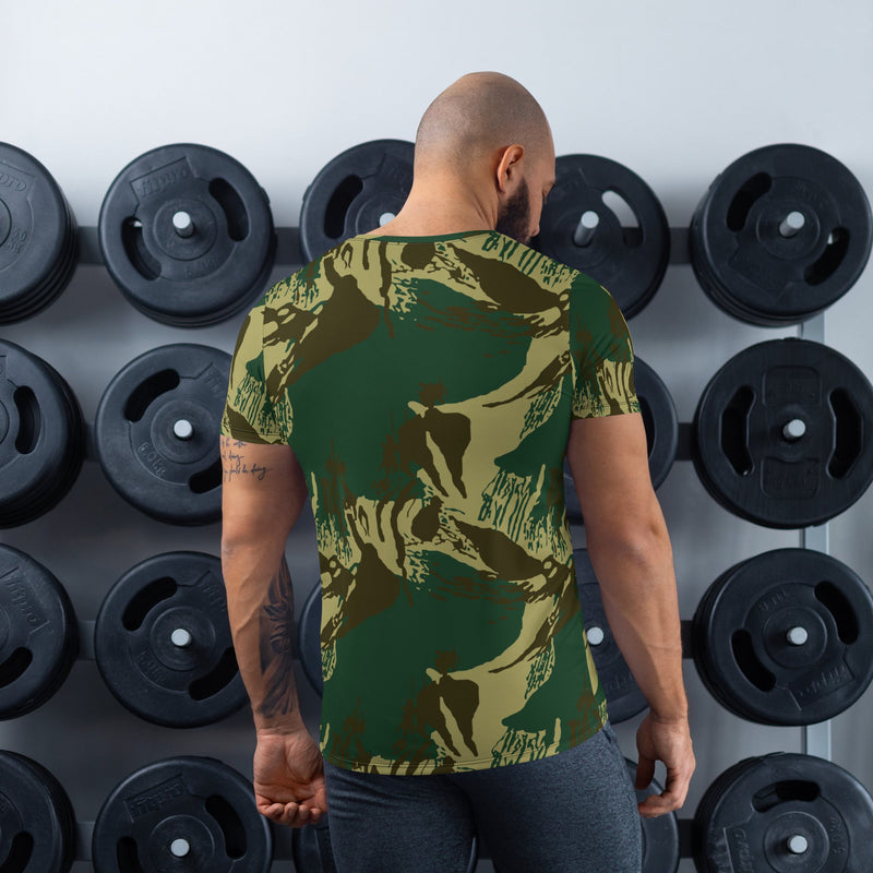Brushstroke Pakistani Woodland CAMO Mens Athletic T-Shirt - Shirt