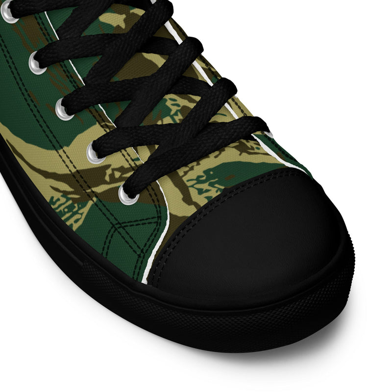 Brushstroke Pakistani Woodland CAMO Mens High-Top Canvas Shoes