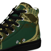Brushstroke Pakistani Woodland CAMO Mens High-Top Canvas Shoes