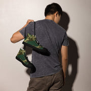 Brushstroke Pakistani Woodland CAMO Mens High-Top Canvas Shoes