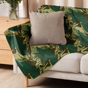 Brushstroke Pakistani Woodland CAMO Sherpa Blanket