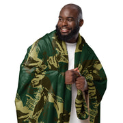 Brushstroke Pakistani Woodland CAMO Sherpa Blanket