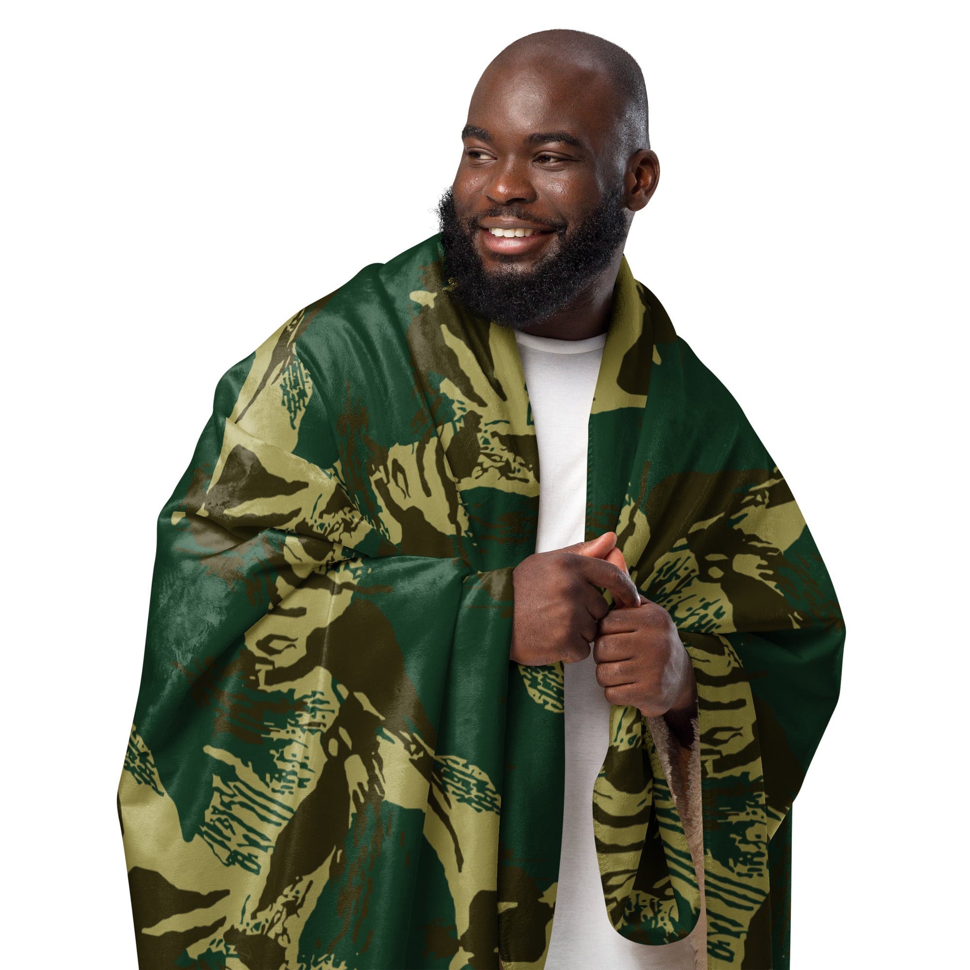 Pakistani Brushstroke CAMO Sherpa blanket - Blanket