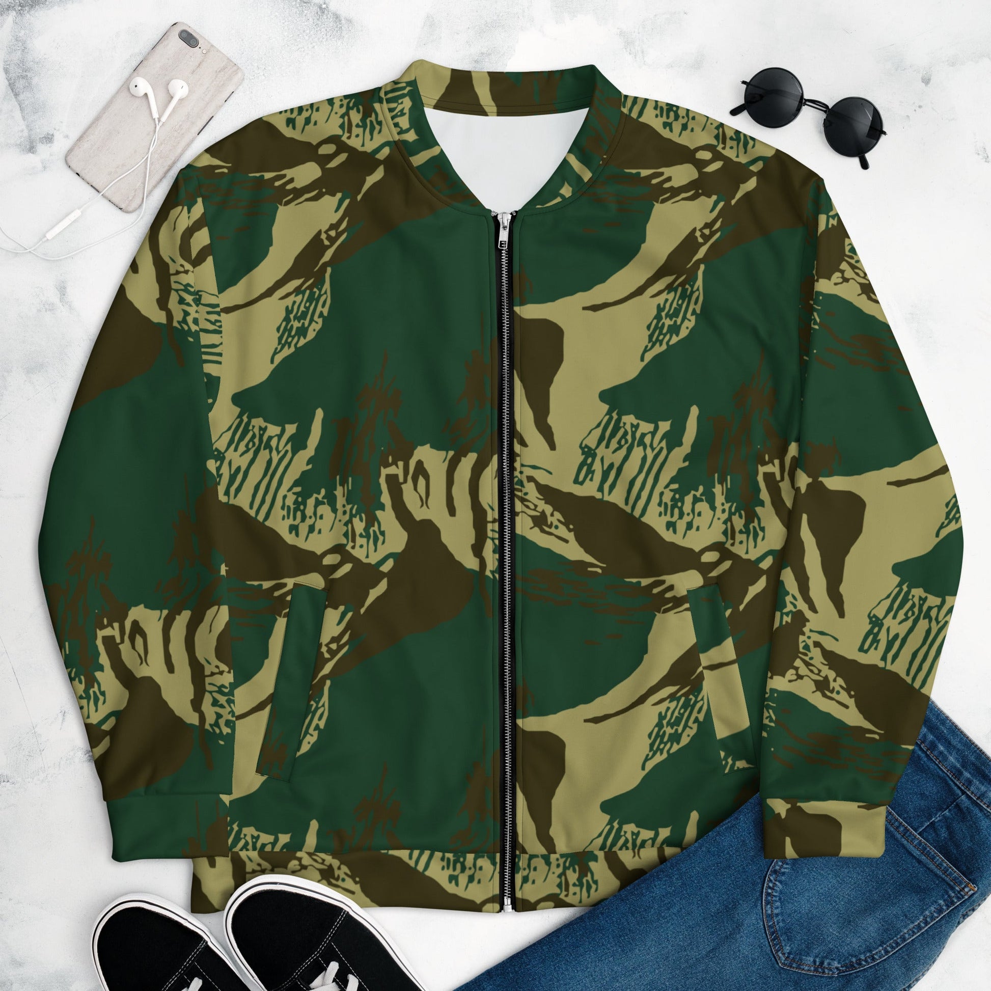 Pakistani Brushstroke CAMO Unisex Bomber Jacket - XS - Jackets