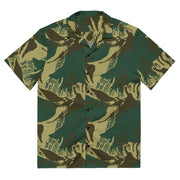 Brushstroke Pakistani Woodland CAMO Unisex Short-Sleeve Button Shirt - 2XS - Button-Up