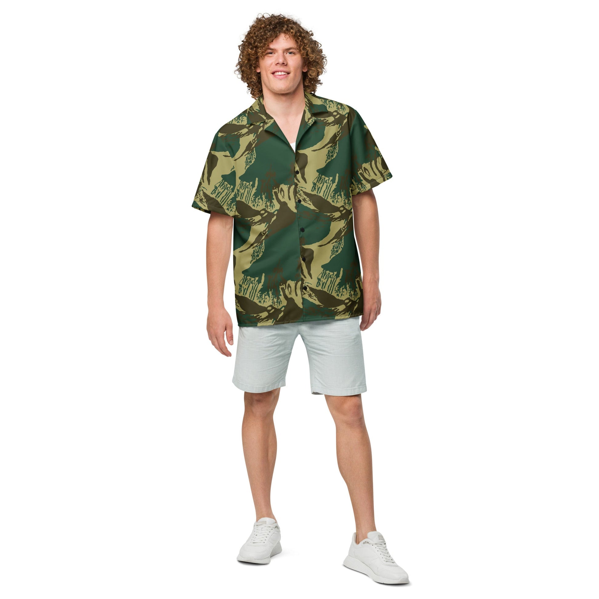 Pakistani Brushstroke CAMO Unisex Short-Sleeve Button Shirt