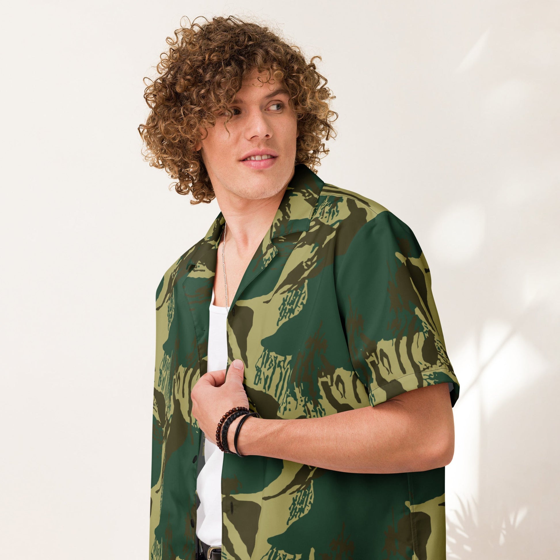 Pakistani Brushstroke CAMO Unisex Short-Sleeve Button Shirt