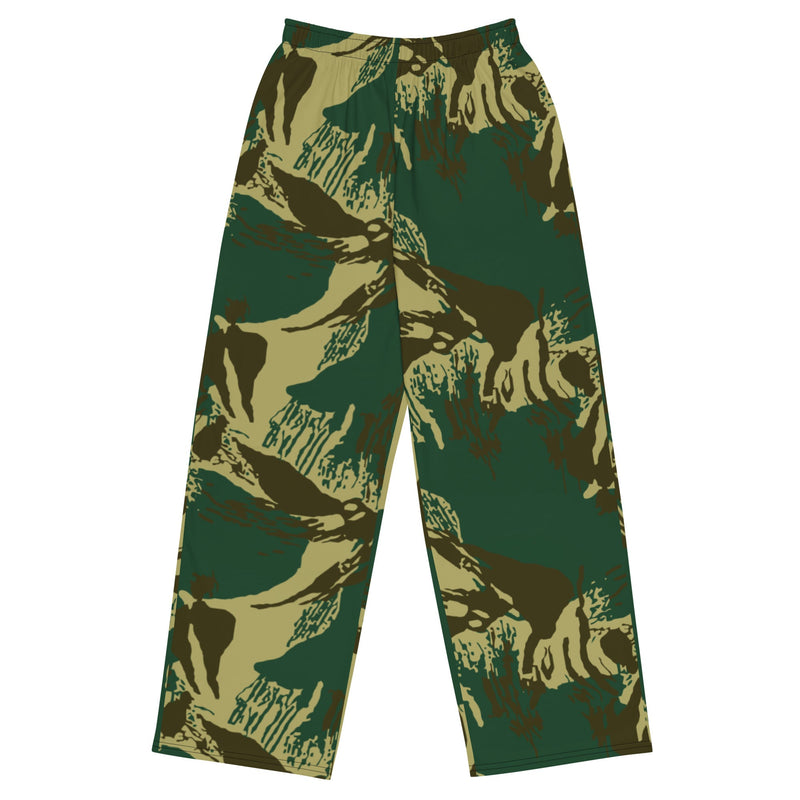 Brushstroke Pakistani Woodland CAMO Unisex Wide-Leg Leisure Pants - 2XS - Pant