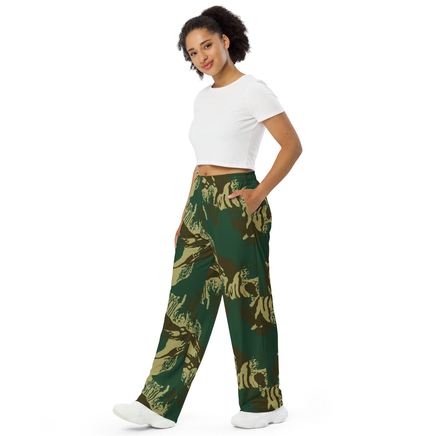 Pakistani Brushstroke CAMO unisex wide leg pants Wide Pants