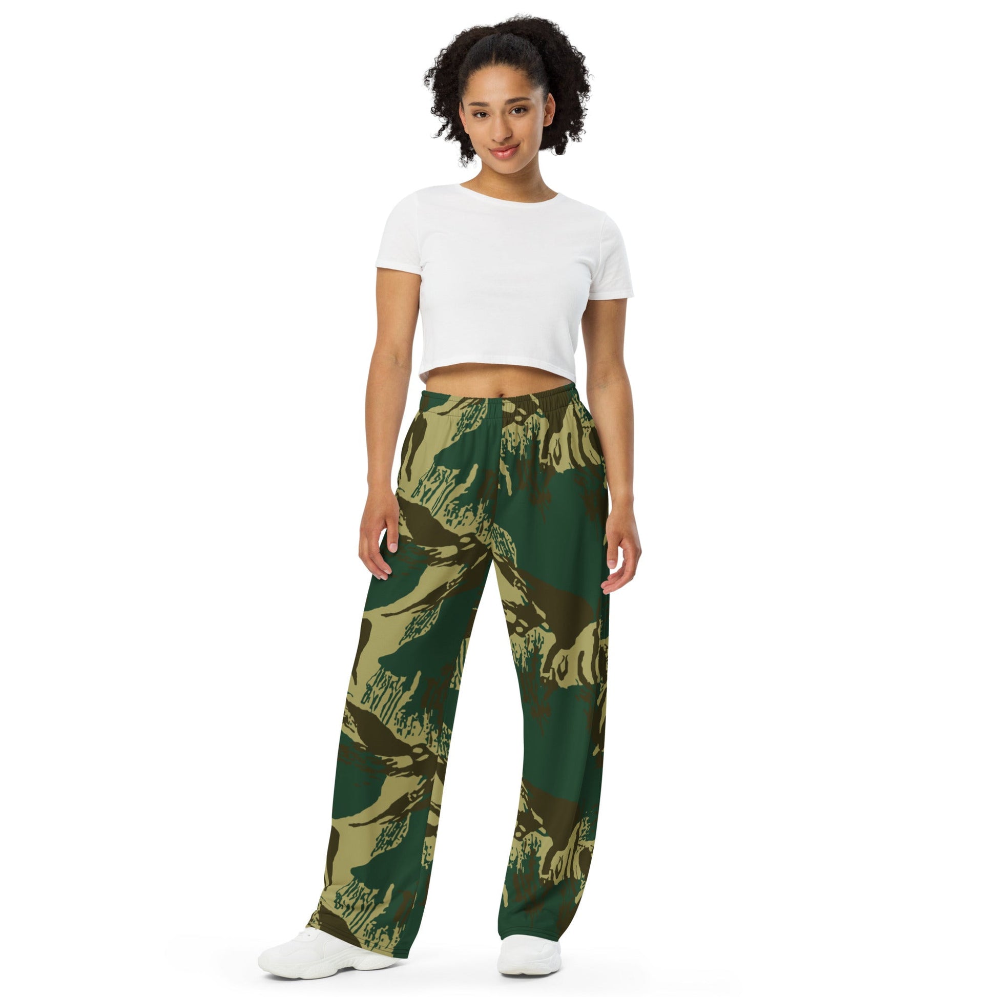 Pakistani Brushstroke CAMO unisex wide leg pants Wide Pants