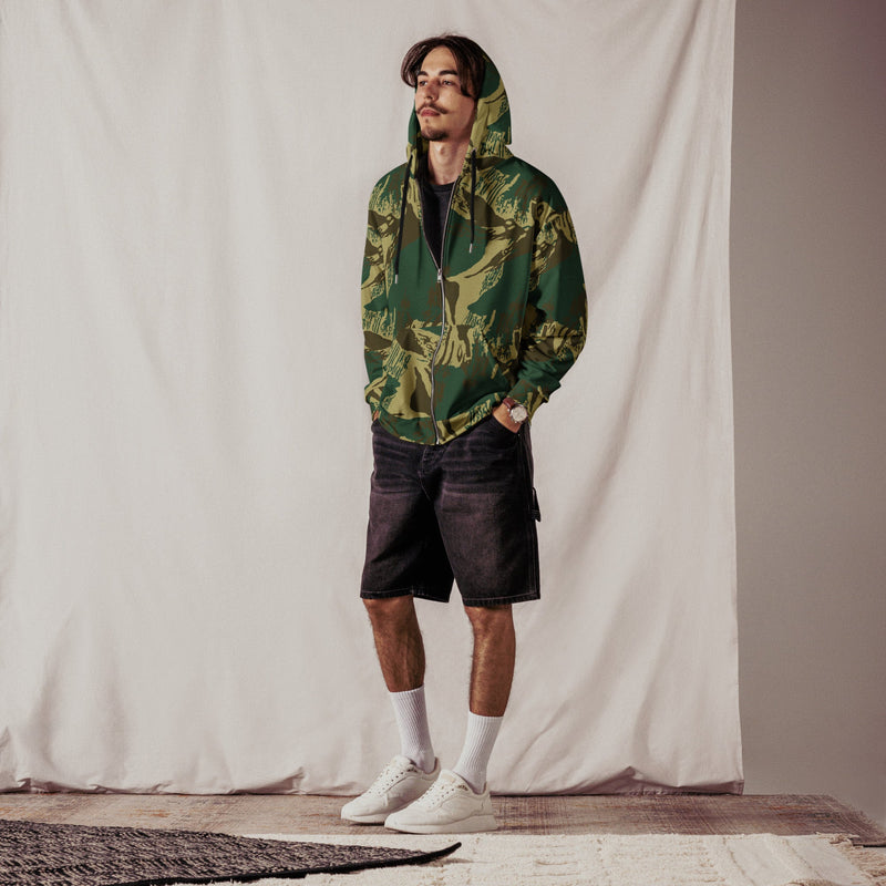 Brushstroke Pakistani Woodland CAMO Unisex Zip Hoodie