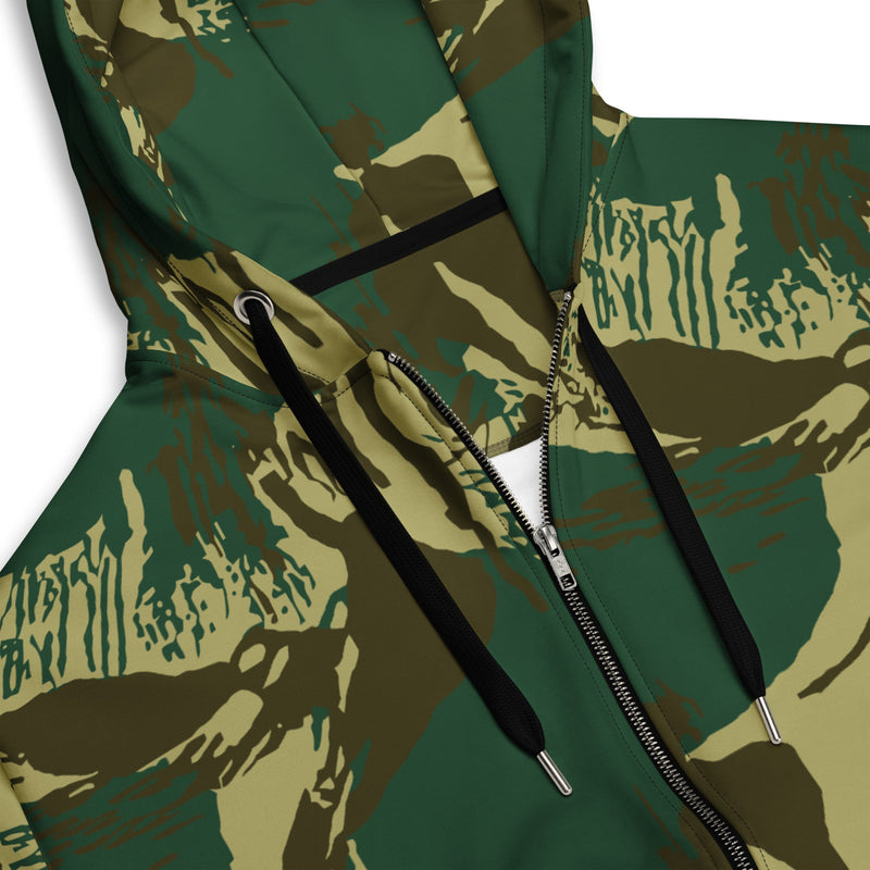 Brushstroke Pakistani Woodland CAMO Unisex Zip Hoodie