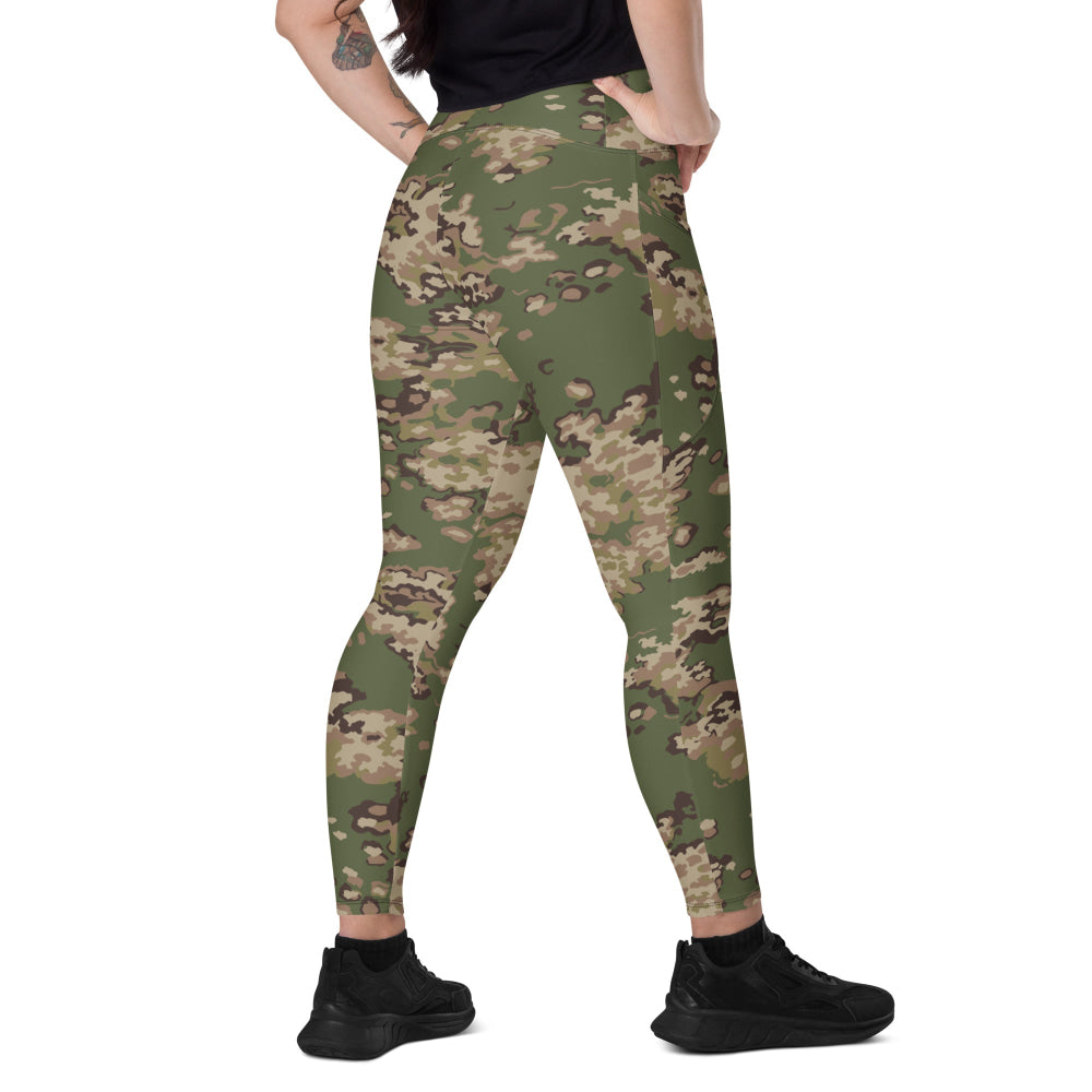 Partizan Multi-terrain CAMO Leggings with pockets - 2XS - Womens With Pockets