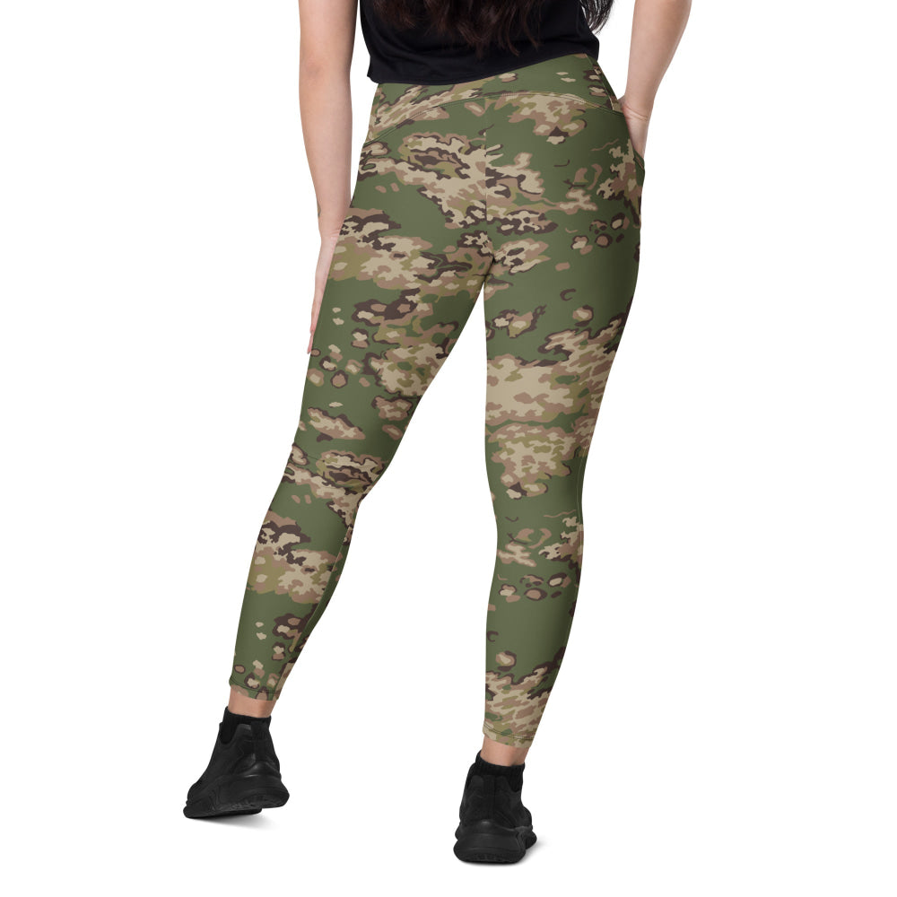 Partizan Multi-terrain CAMO Leggings with pockets - Womens With Pockets