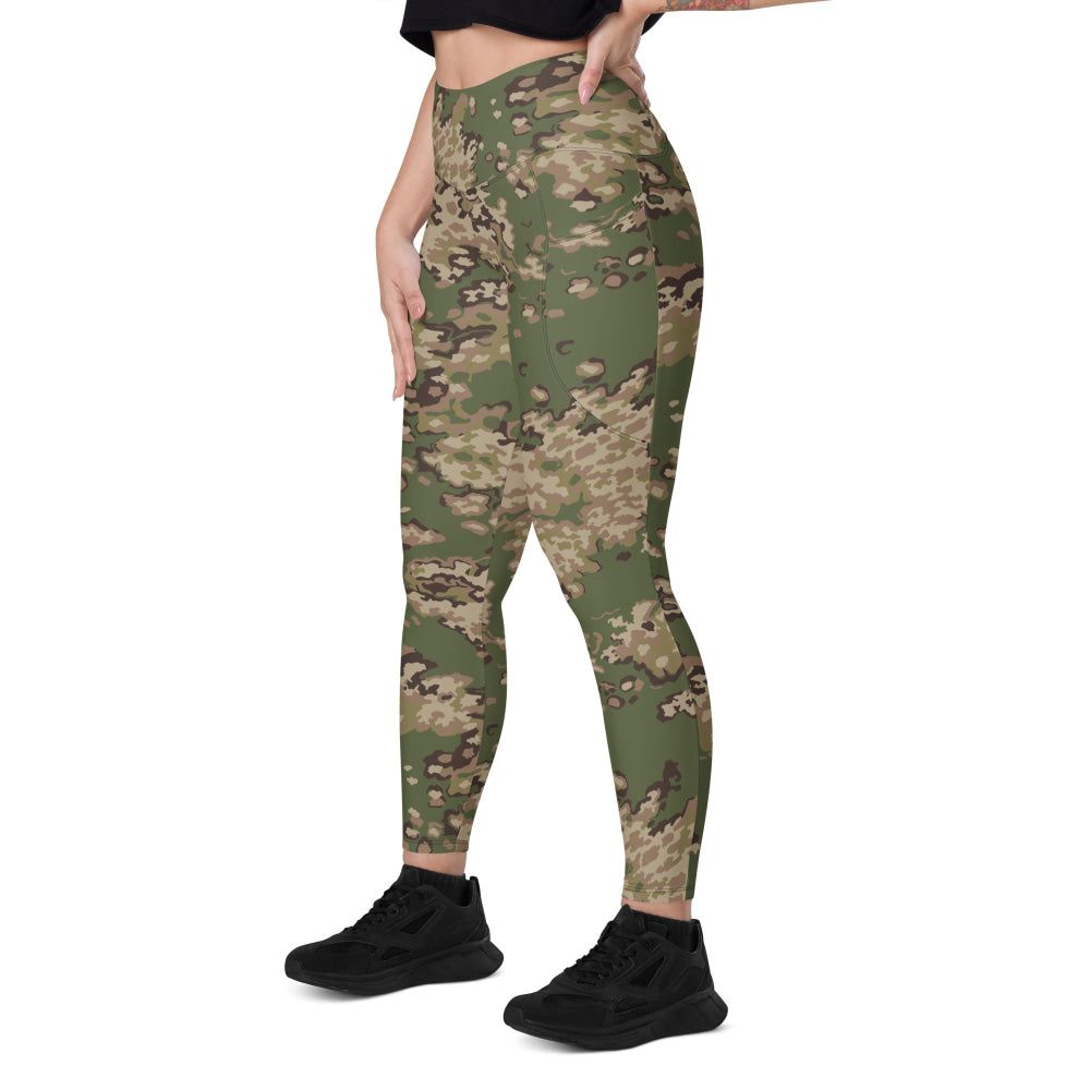 Partizan Multi-terrain CAMO Leggings with pockets - Womens With Pockets