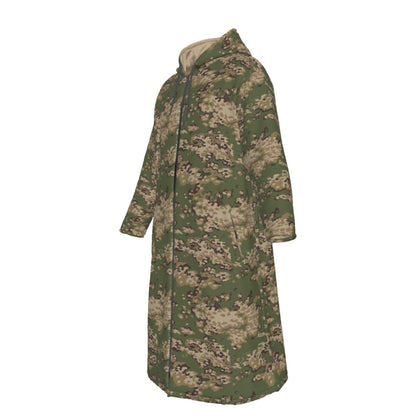 Partizan Multi-terrain CAMO Men’s Sherpa Zip Up Long Coat - Mens