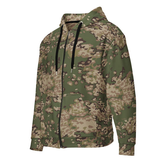 Partizan Multi-terrain CAMO Unisex zip hoodie - 2XS