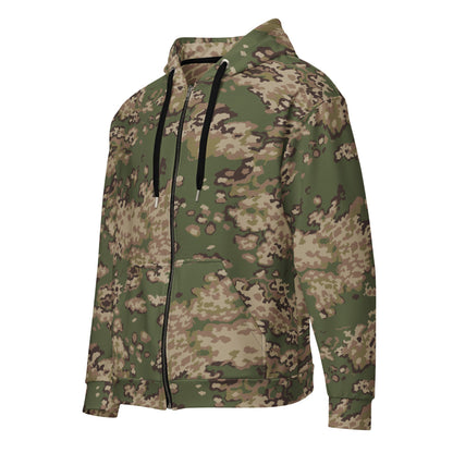 Partizan Multi-terrain CAMO Unisex zip hoodie - 2XS - Zip Hoodie