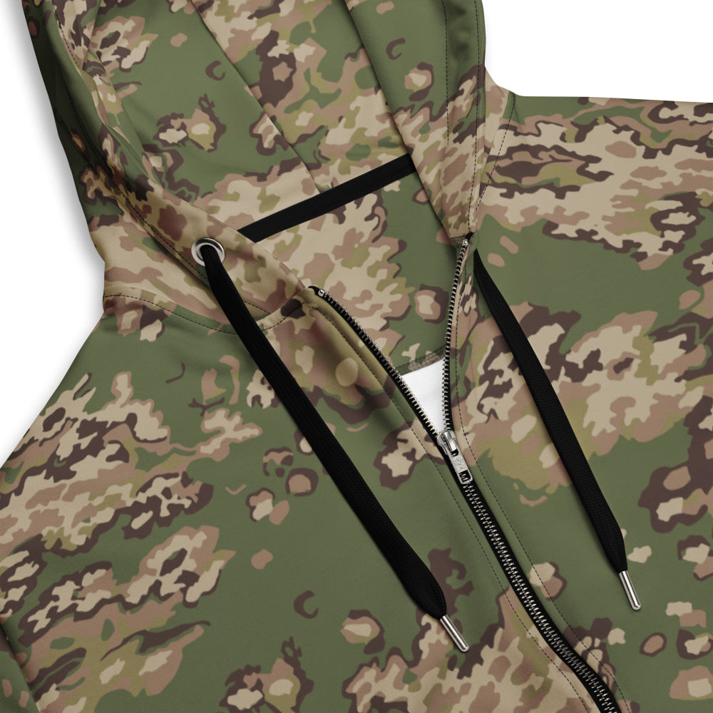 Partizan Multi-terrain CAMO Unisex zip hoodie - Zip Hoodie