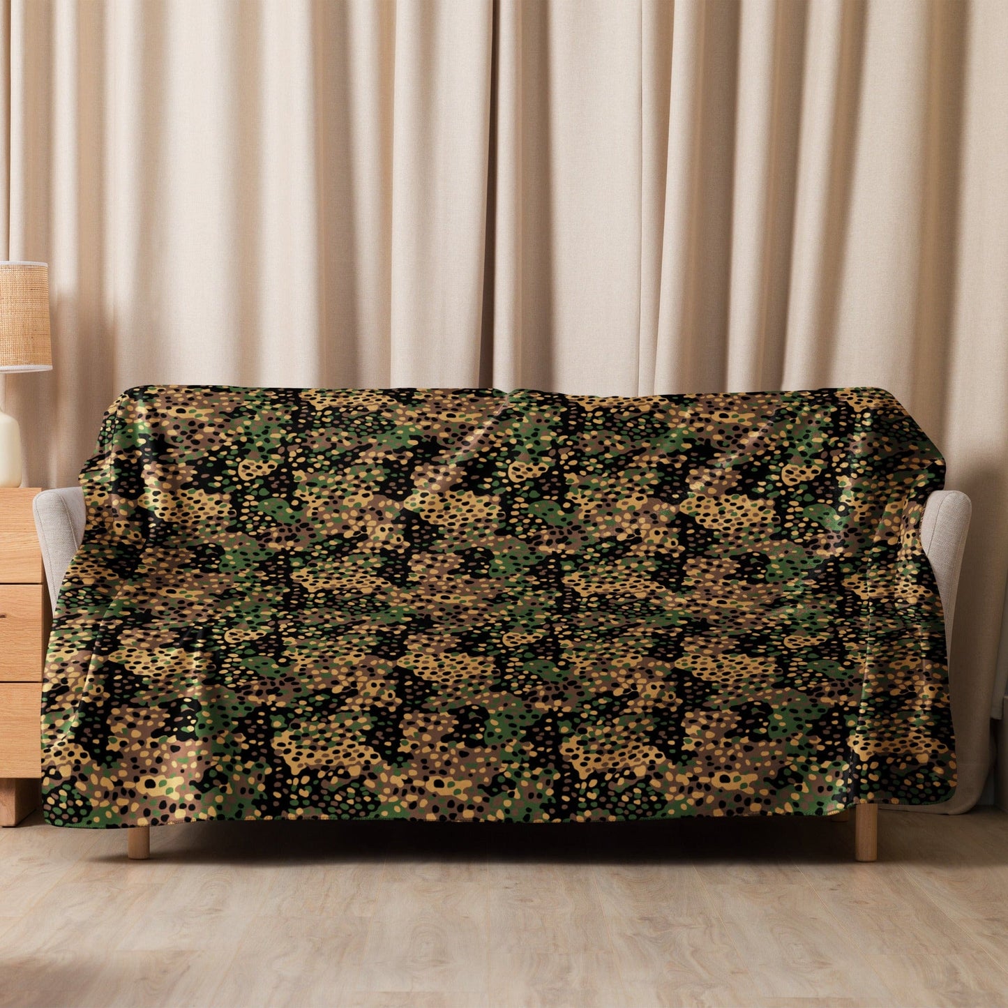 German Pea Dot Erbsenmuster CAMO Sherpa blanket - Blankets