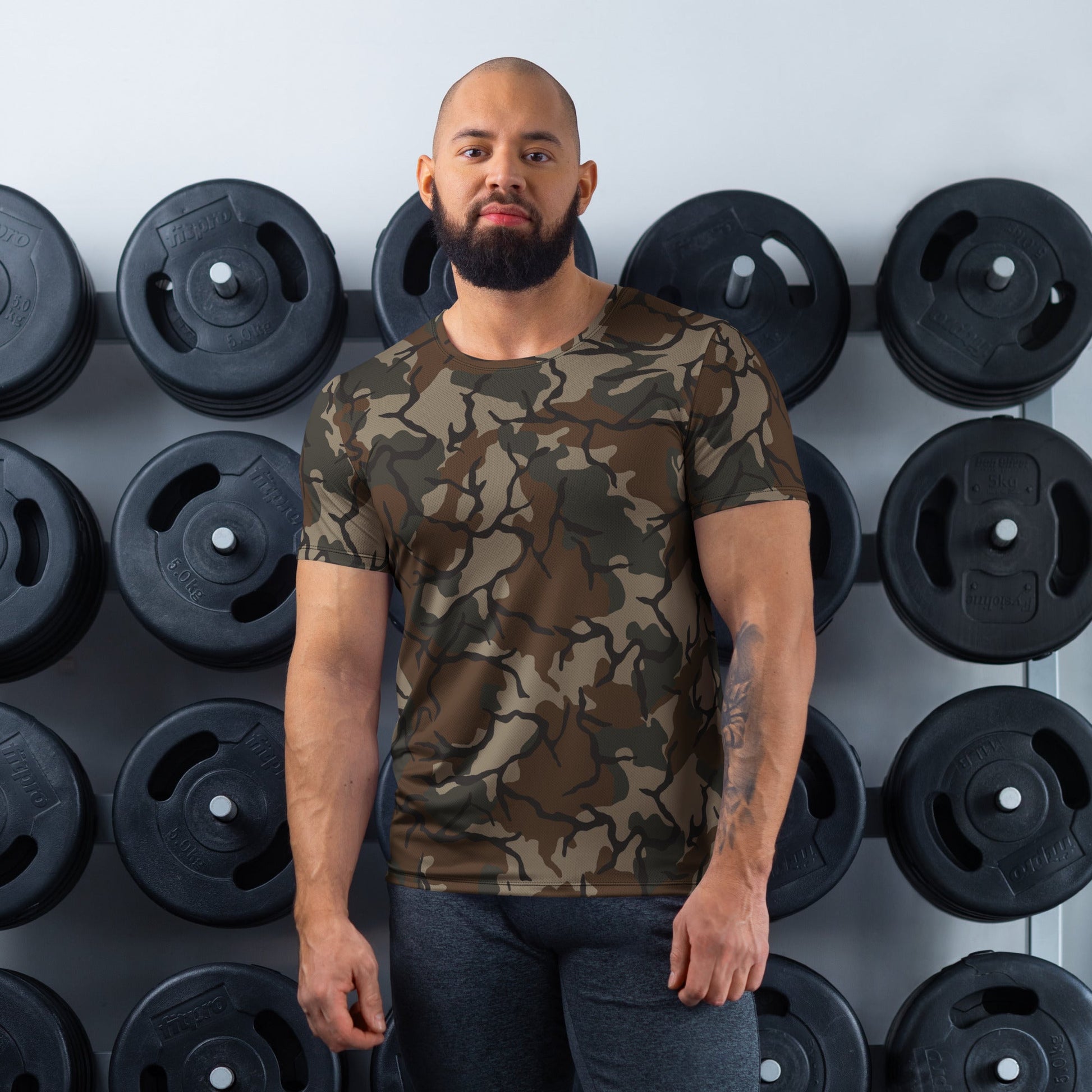 Philippine Marine Corps Malunggay CAMO Mens athletic t-shirt - XS - Athletic T-Shirts