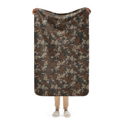 Leaf Malunggay Philippine Marine CAMO Sherpa Blanket - 37″×57″