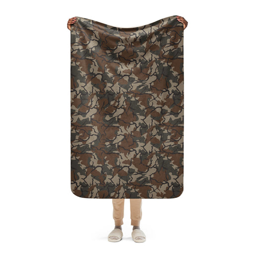Leaf Malunggay Philippine Marine CAMO Sherpa Blanket - 37″×57″