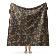 Leaf Malunggay Philippine Marine CAMO Sherpa Blanket - 60″×80″