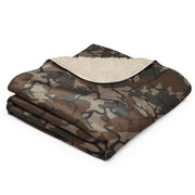 Leaf Malunggay Philippine Marine CAMO Sherpa Blanket