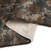 Leaf Malunggay Philippine Marine CAMO Sherpa Blanket