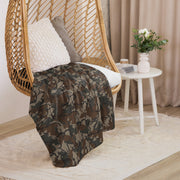 Leaf Malunggay Philippine Marine CAMO Sherpa Blanket