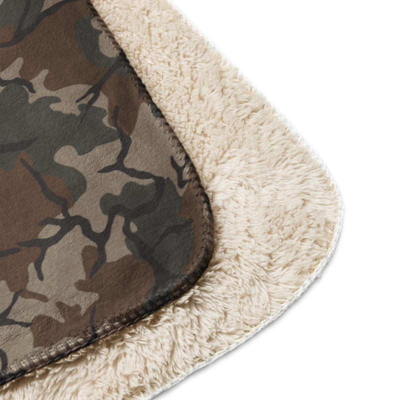 Leaf Malunggay Philippine Marine CAMO Sherpa Blanket