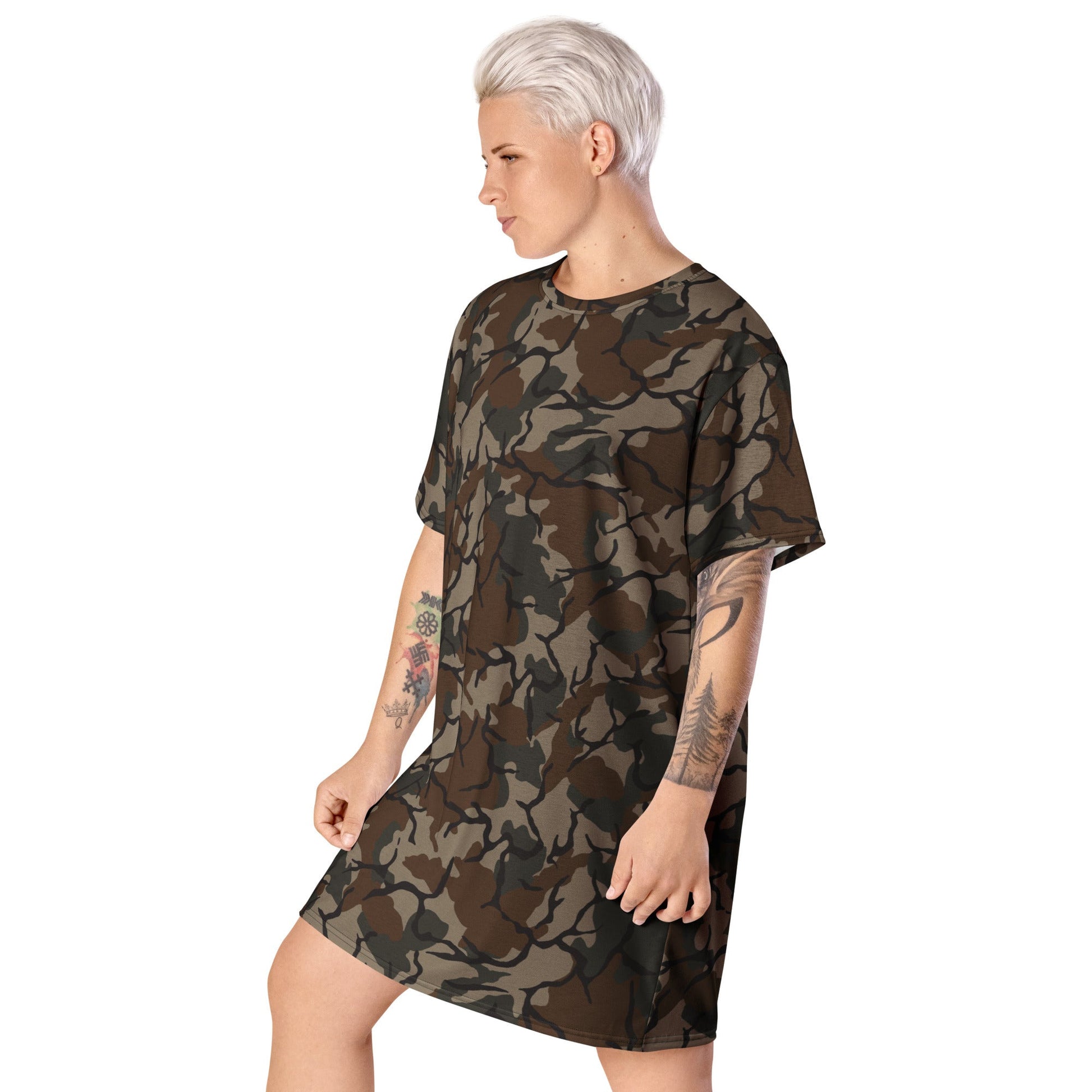 Philippine Marine Corps Malunggay CAMO T-shirt dress - Womens T-Shirt Dresses