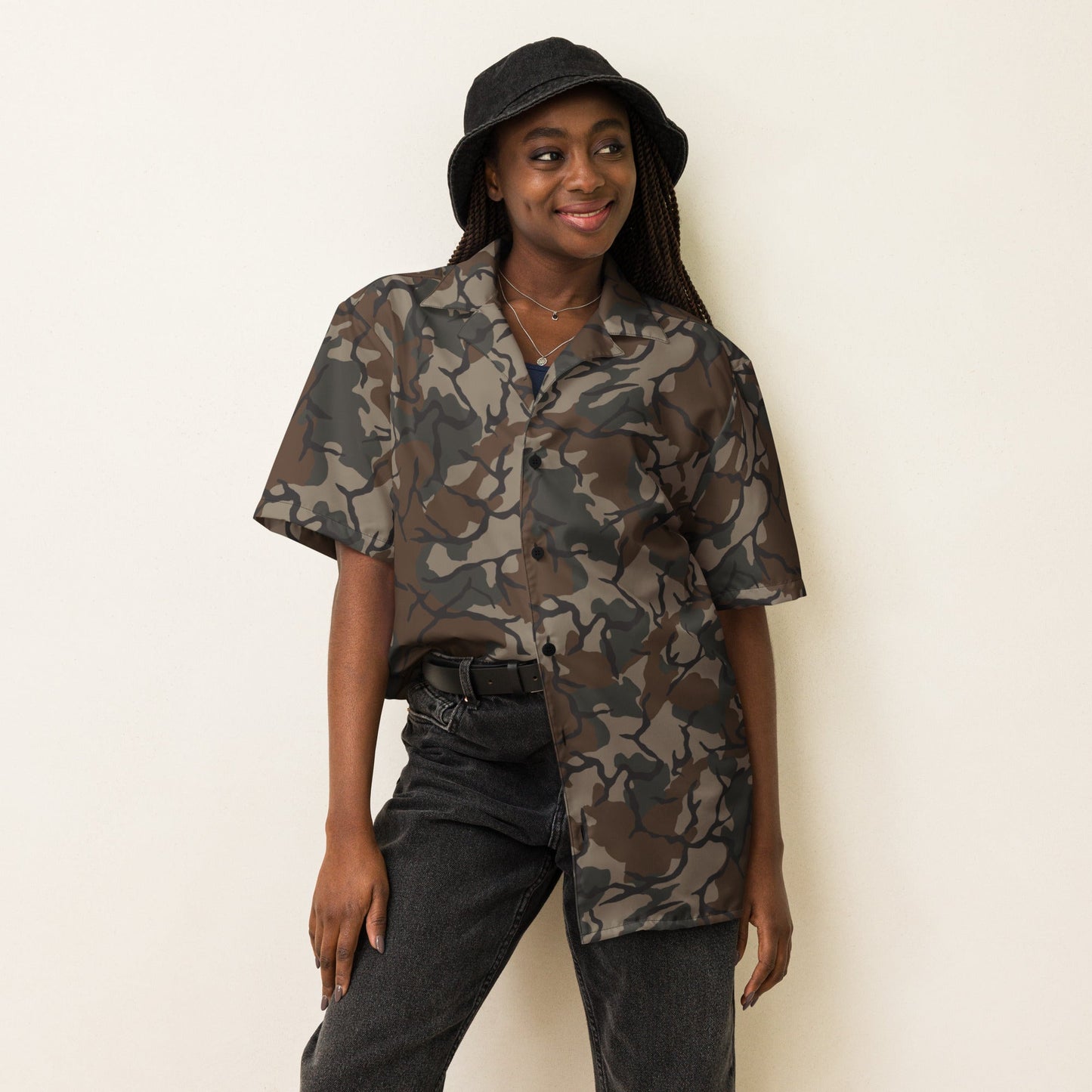 Philippine Marine Corps Malunggay CAMO Unisex button shirt - Button Shirts