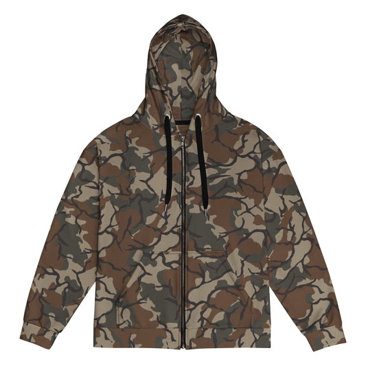Philippine Marine Corps Malunggay CAMO Unisex zip hoodie - 2XS - Zip Hoodies