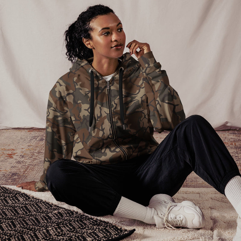 Leaf Malunggay Philippine Marine CAMO Unisex Zip Hoodie